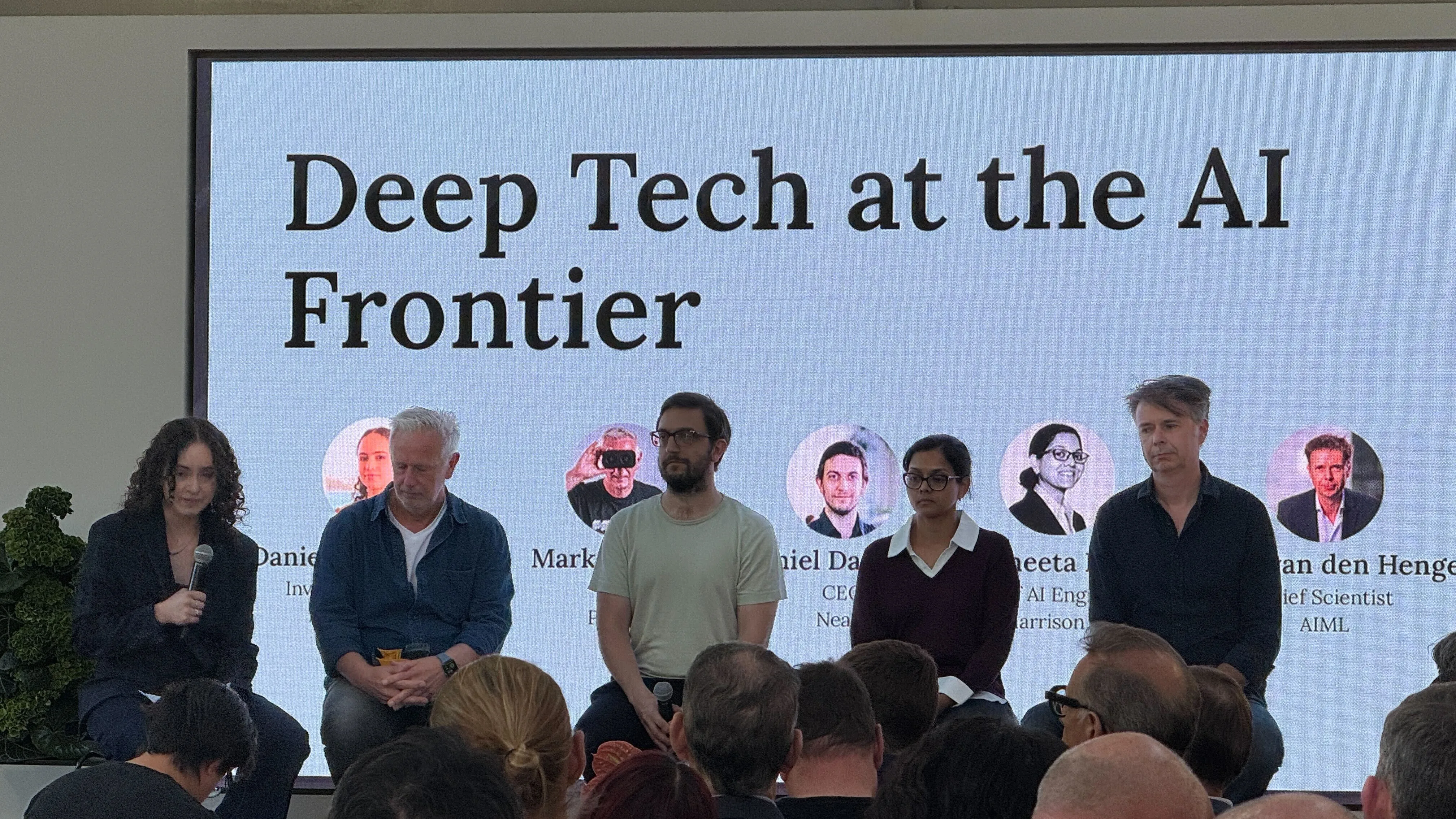 Deep Tech at the AI Frontier panel at Anthropic's Deep Tech Founder Salon, Cicada Innovations Sydney
