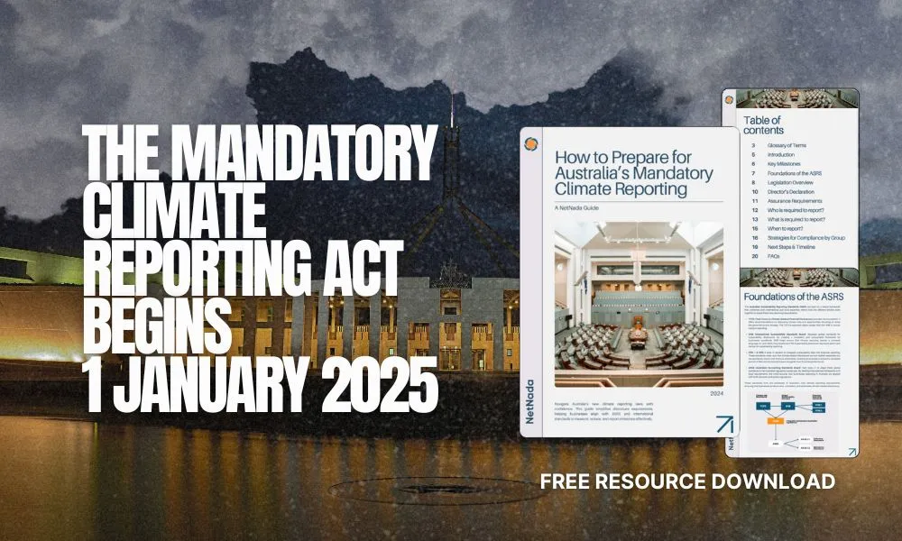 the mandatory climate reporting act begins 1 january 2025