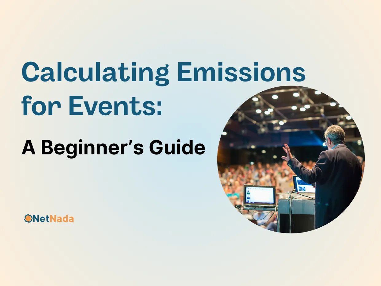 image of Calculating Emissions for Events: A Beginners Guide with a speaker in an event