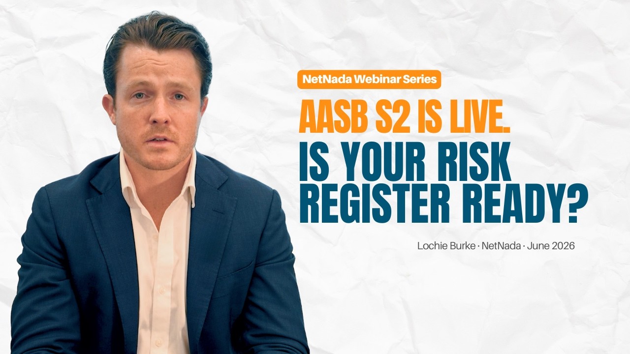 Building Your Climate Report Session 4 — AASB S2 is live, is your risk register ready?