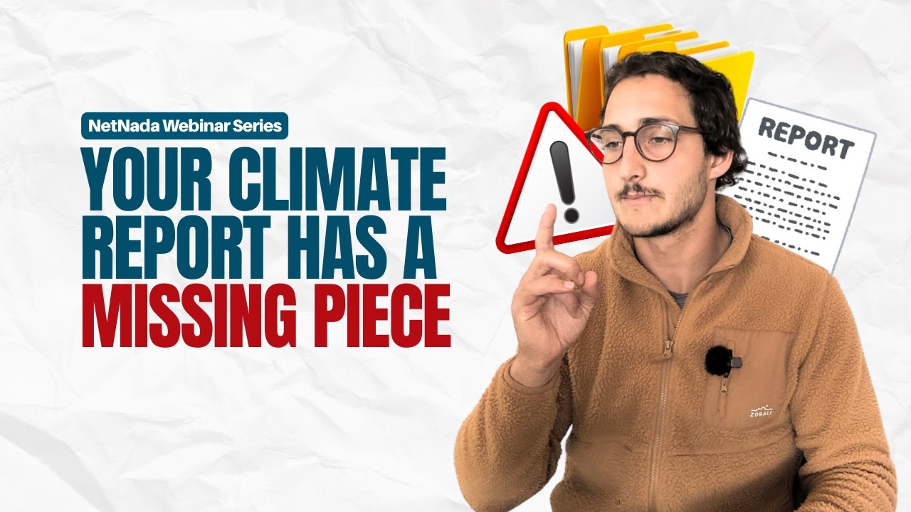 Building Your Climate Report Session 5 — your climate report has a missing piece